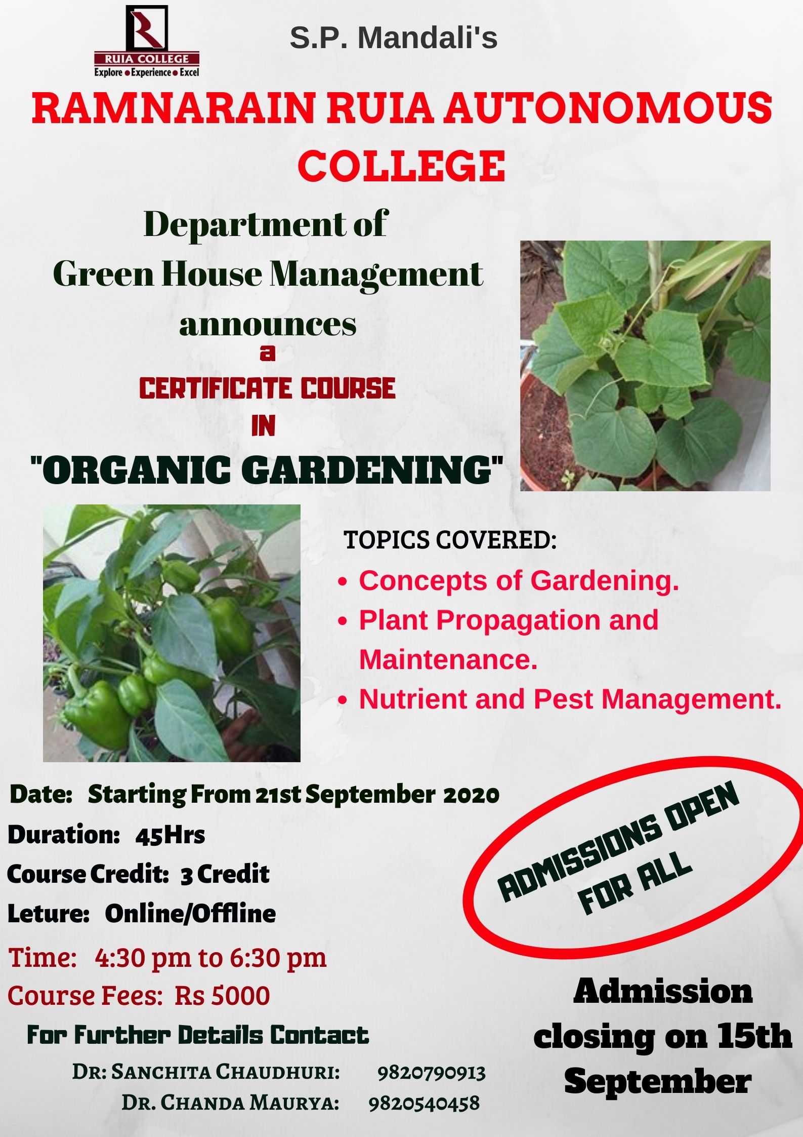 Organic Gardening Certification Course
